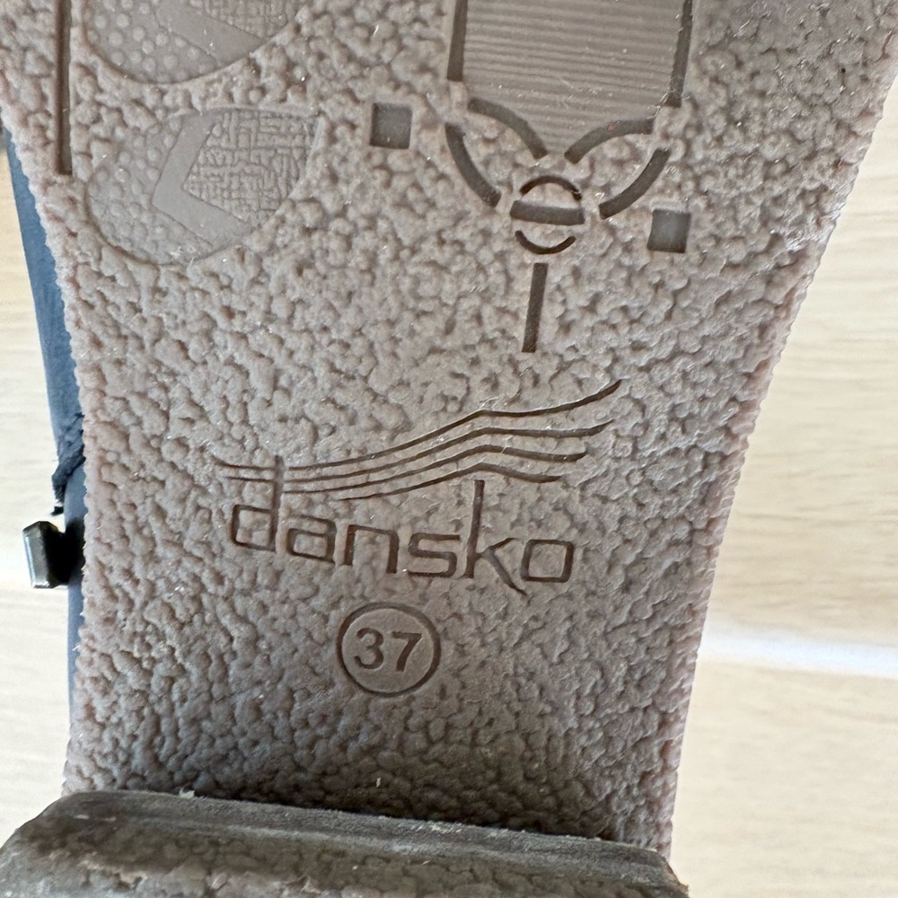 Dansko Dark Leather Ankle Booties - Picture 2 of 3
